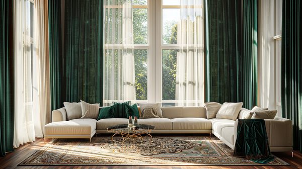 Choix de tissu rideaux pour un intérieur sur mesure